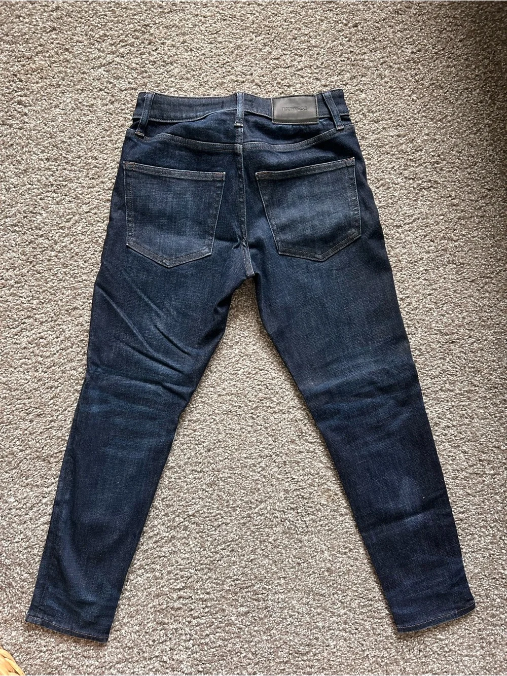 Express Men’s Indigo Athletic Skinny Jeans 26 x28